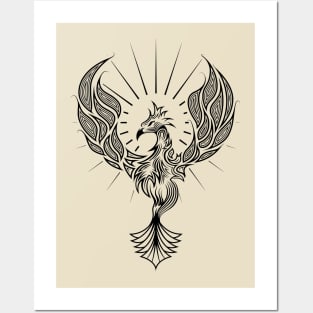 Phoenix Tribal Tattoo Design Posters and Art